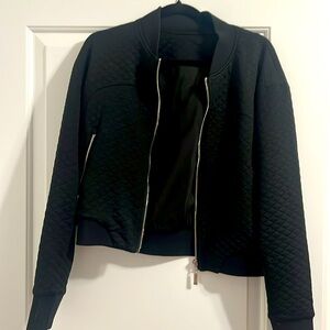 Cute Black Bomber Jacket